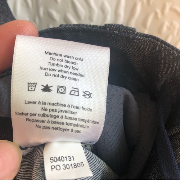 Women's MEC Rock Climbing Denim Blue Relaxed Fit Joggers Organic Cotton Blend - Picture 15 of 15